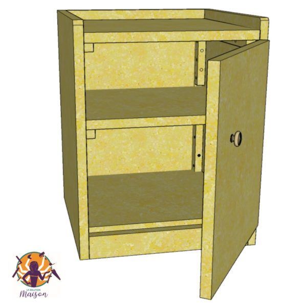 2-Table de chevet-ouvert-boist